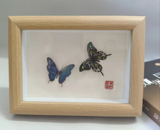 butterfly Handicrafted intangible cultural heritage iron painting (from the local characteristics of Wuhu iron painting simulation gifts)
