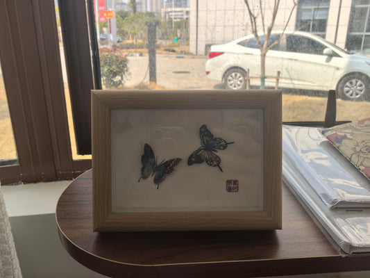 butterfly Handicrafted intangible cultural heritage iron painting (from the local characteristics of Wuhu iron painting simulation gifts)